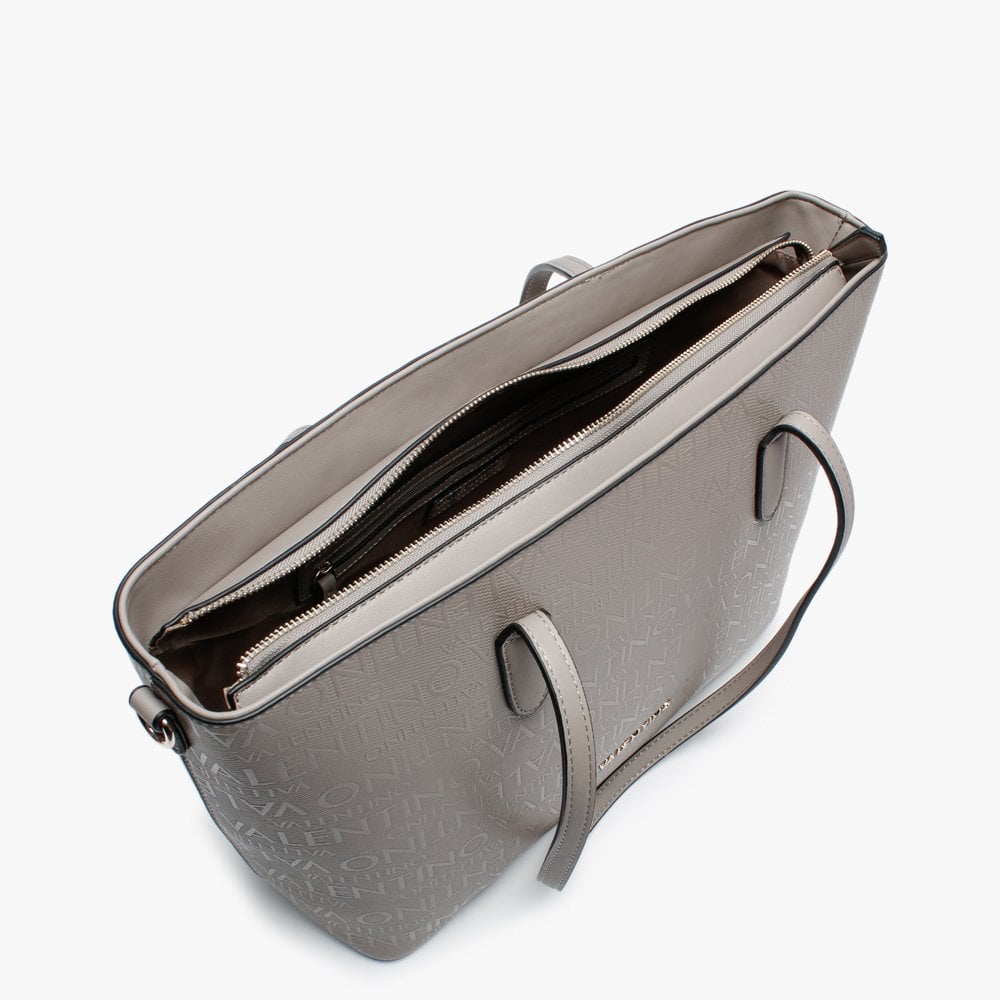 Dory Taupe Repeat Logo Tote Bag