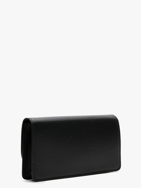 Malawi Black Grainy Leather Satchel Bag
