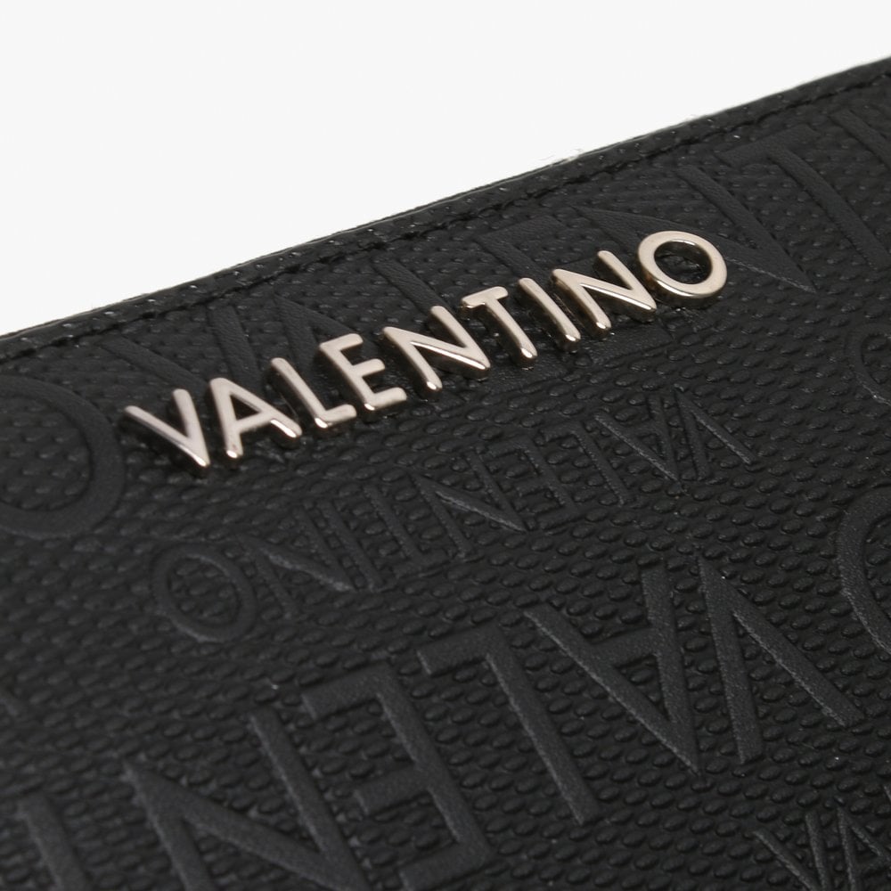 Dory Black Repeat Logo Zip Around Wallet