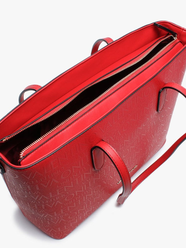 Dory Red Repeat Logo Tote Bag