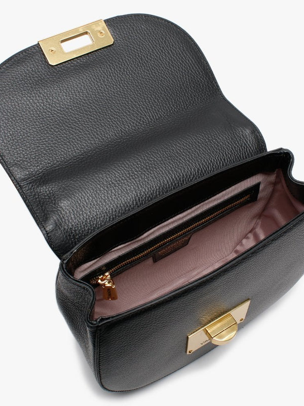 Chicago Special Black Grainy Leather Satchel Bag