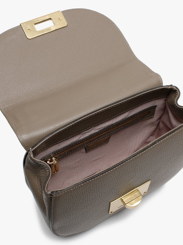 Chicago Special Taupe Grainy Leather Satchel Bag