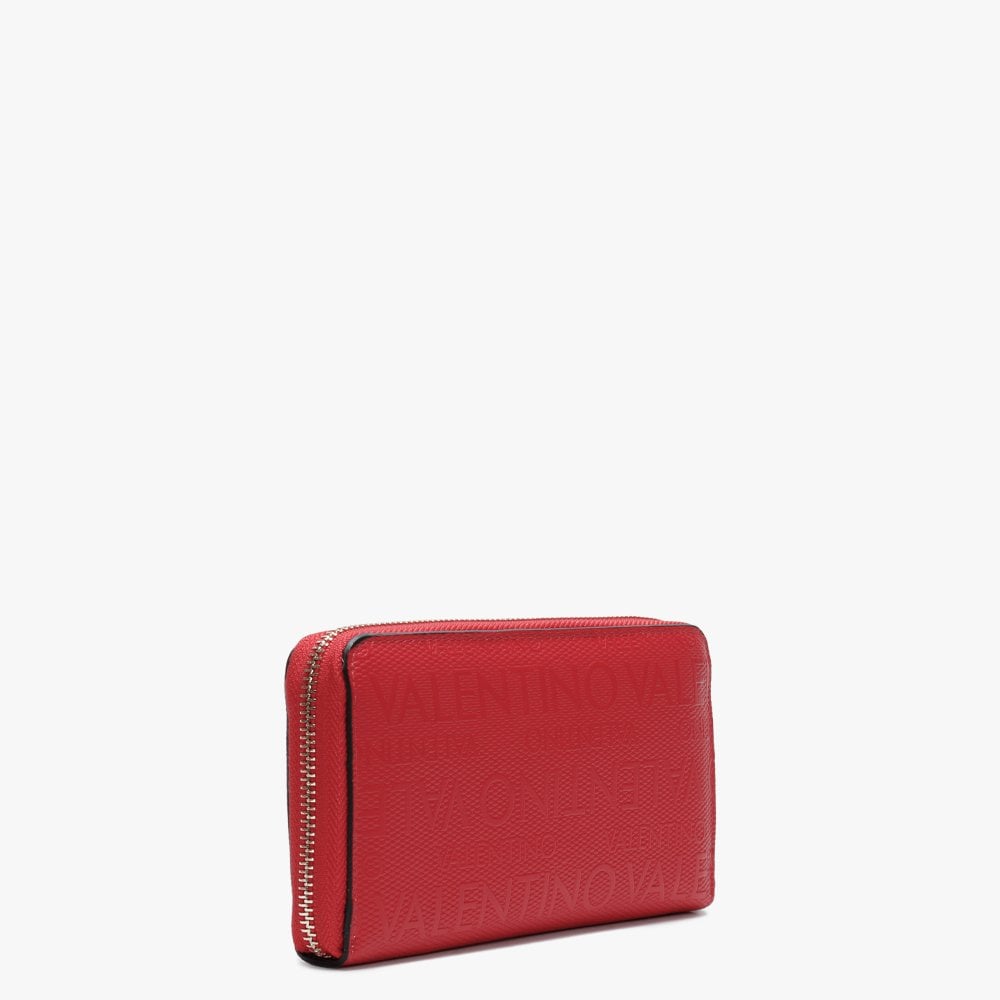 Dory Red Repeat Logo Zip Around Wallet