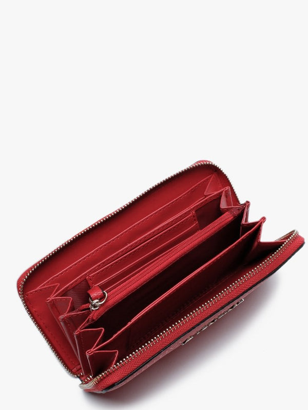 Dory Red Repeat Logo Zip Around Wallet