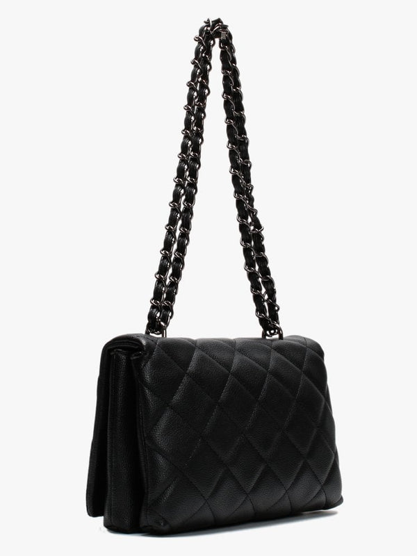 Licia Black Quilted Shoulder Bag