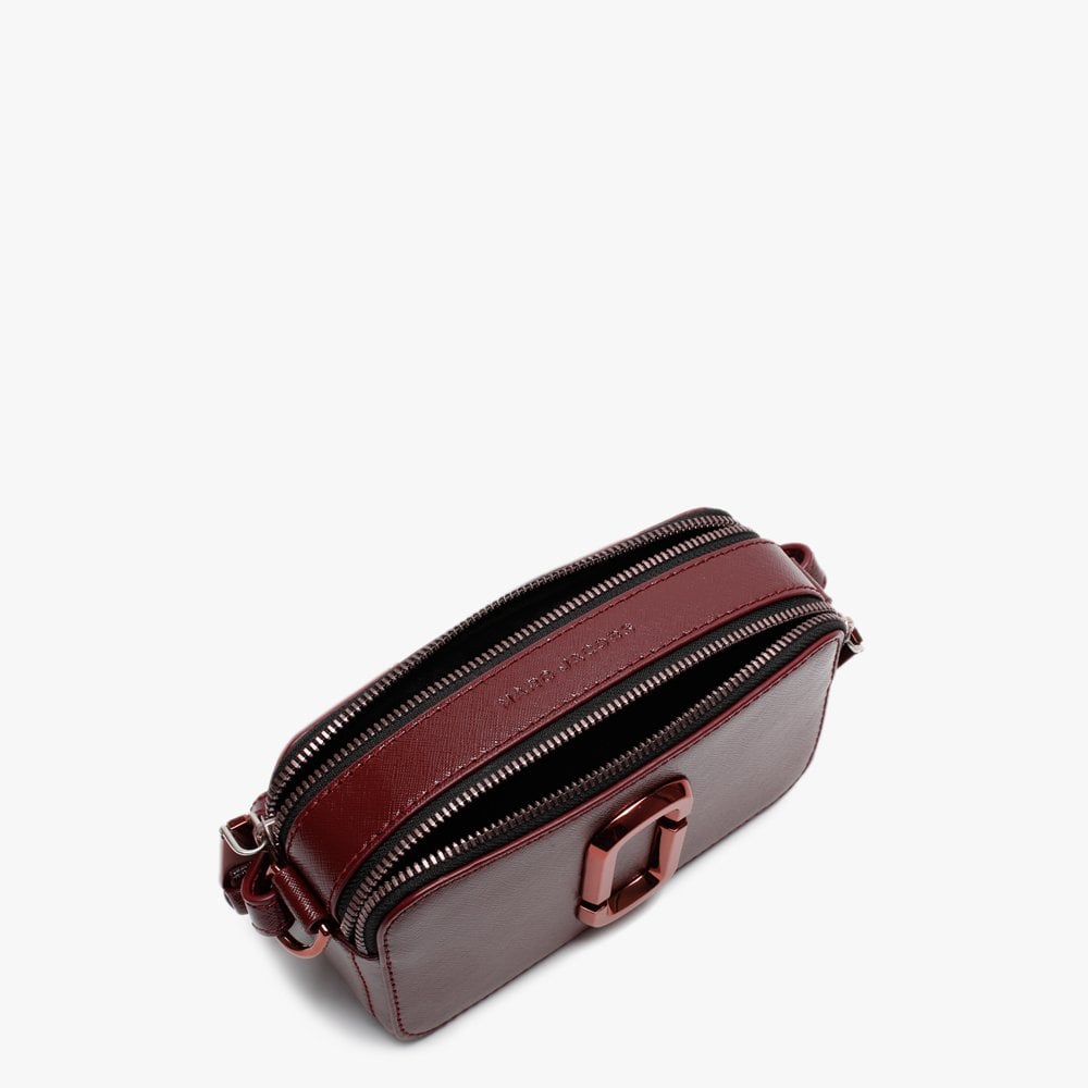 The Snapshot DTM Wine Leather Cross-Body Bag