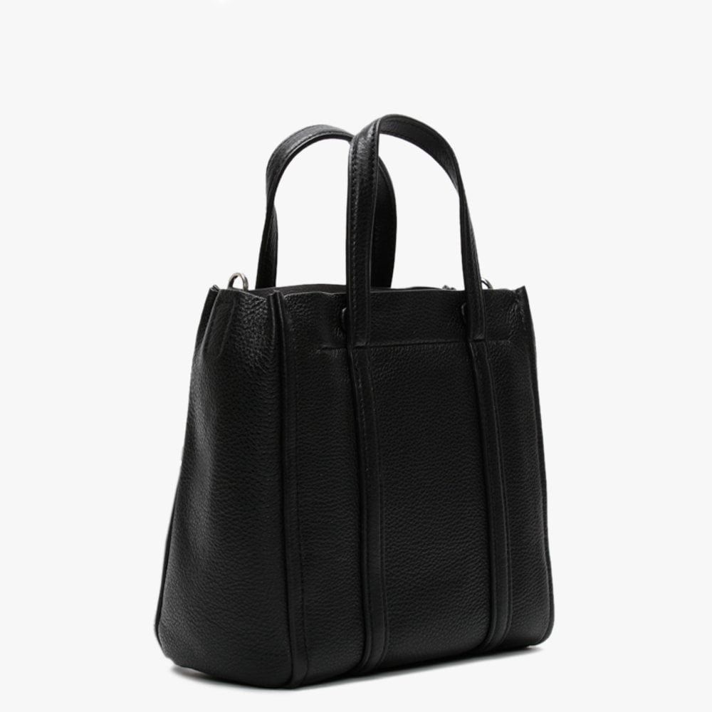 Tag 21 Black Pebbled Leather Tote Bag