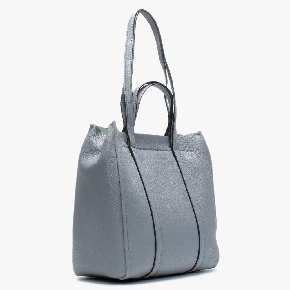 The Tag 27 Grey Pebbled Leather Tote Bag