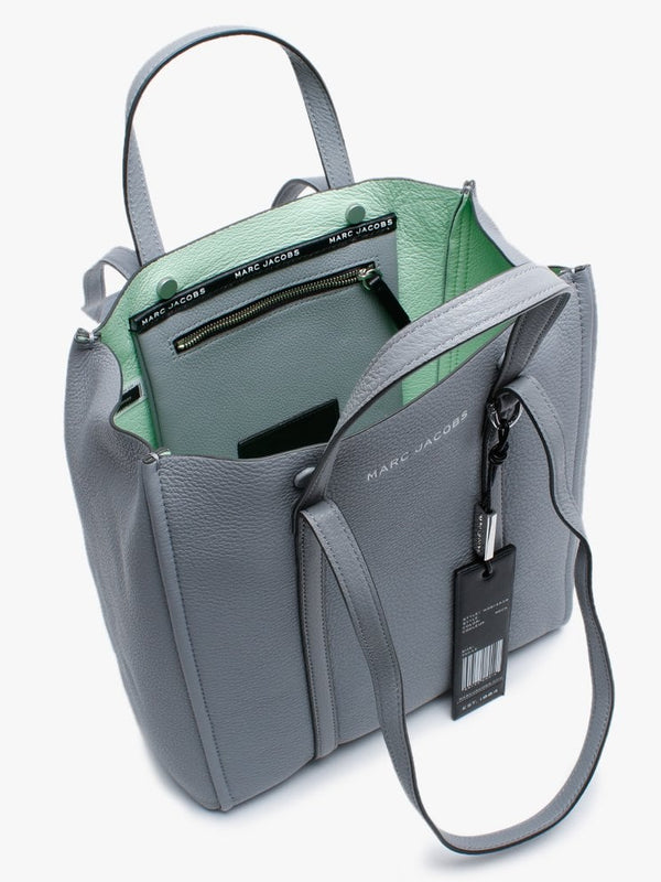 The Tag 27 Grey Pebbled Leather Tote Bag