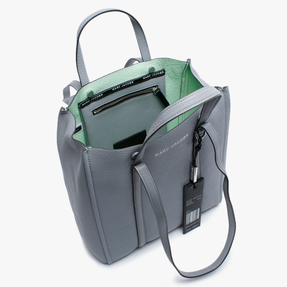 The Tag 27 Grey Pebbled Leather Tote Bag