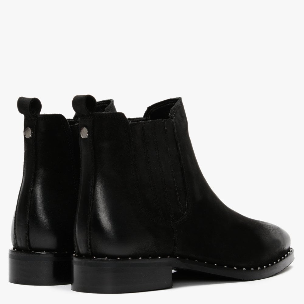 Isla Black Suede Chelsea Boots