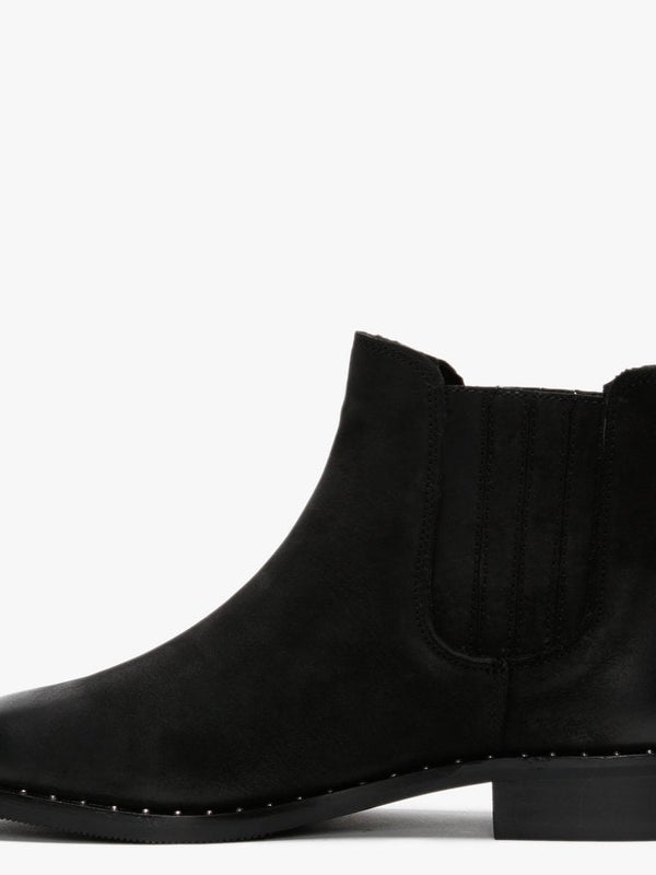 Isla Black Suede Chelsea Boots