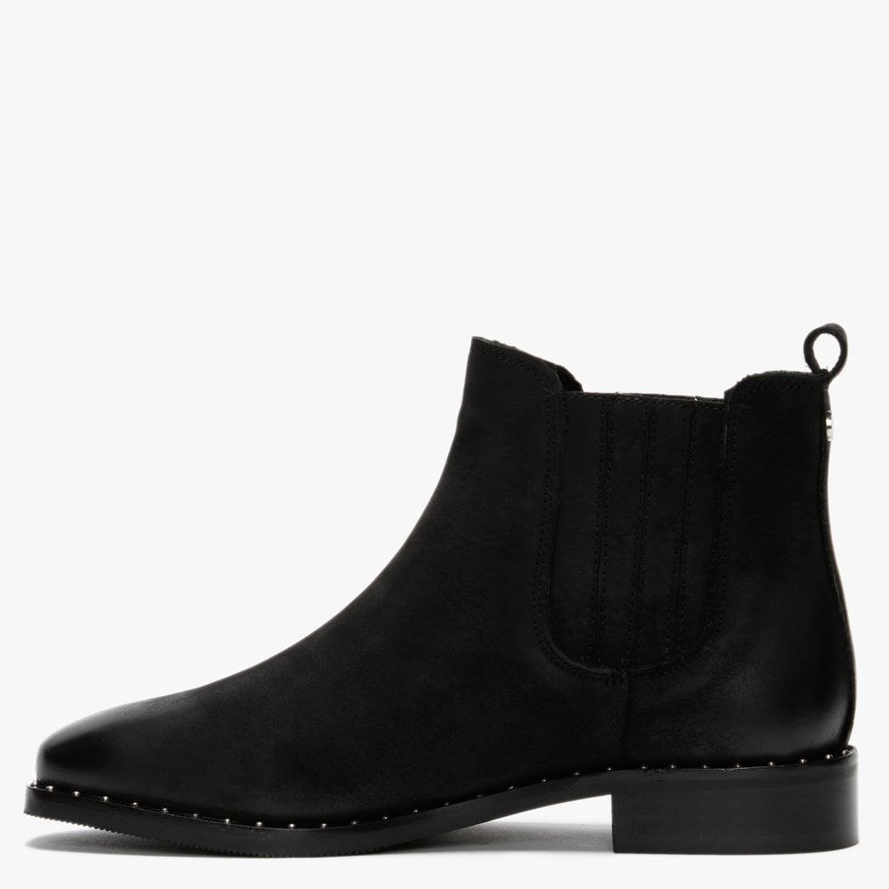 Isla Black Suede Chelsea Boots