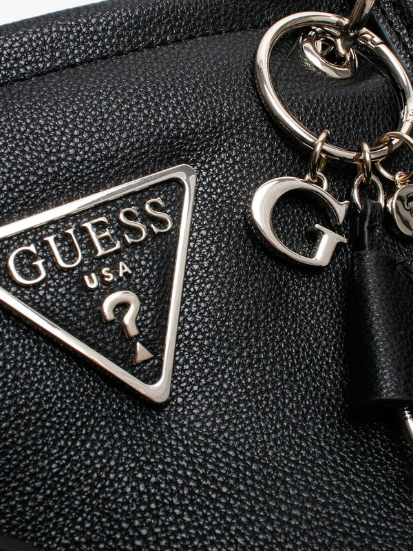 Michy Black Grainy Tote Bag