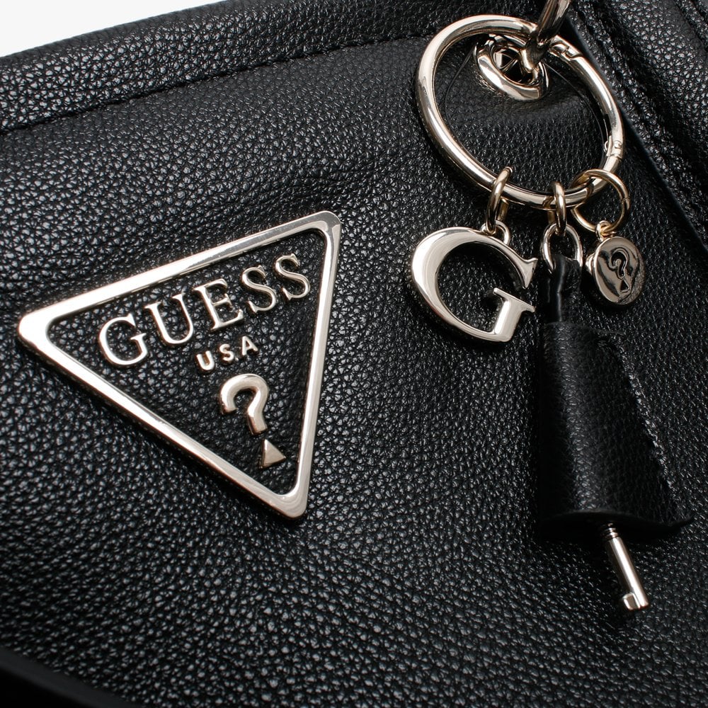 Michy Black Grainy Tote Bag