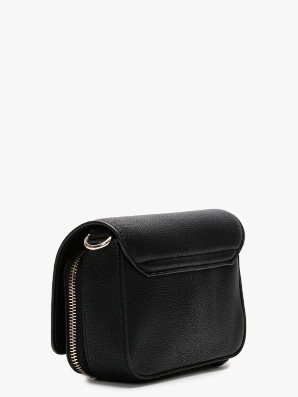 Annarita Black Textured Mini Cross Body Bag