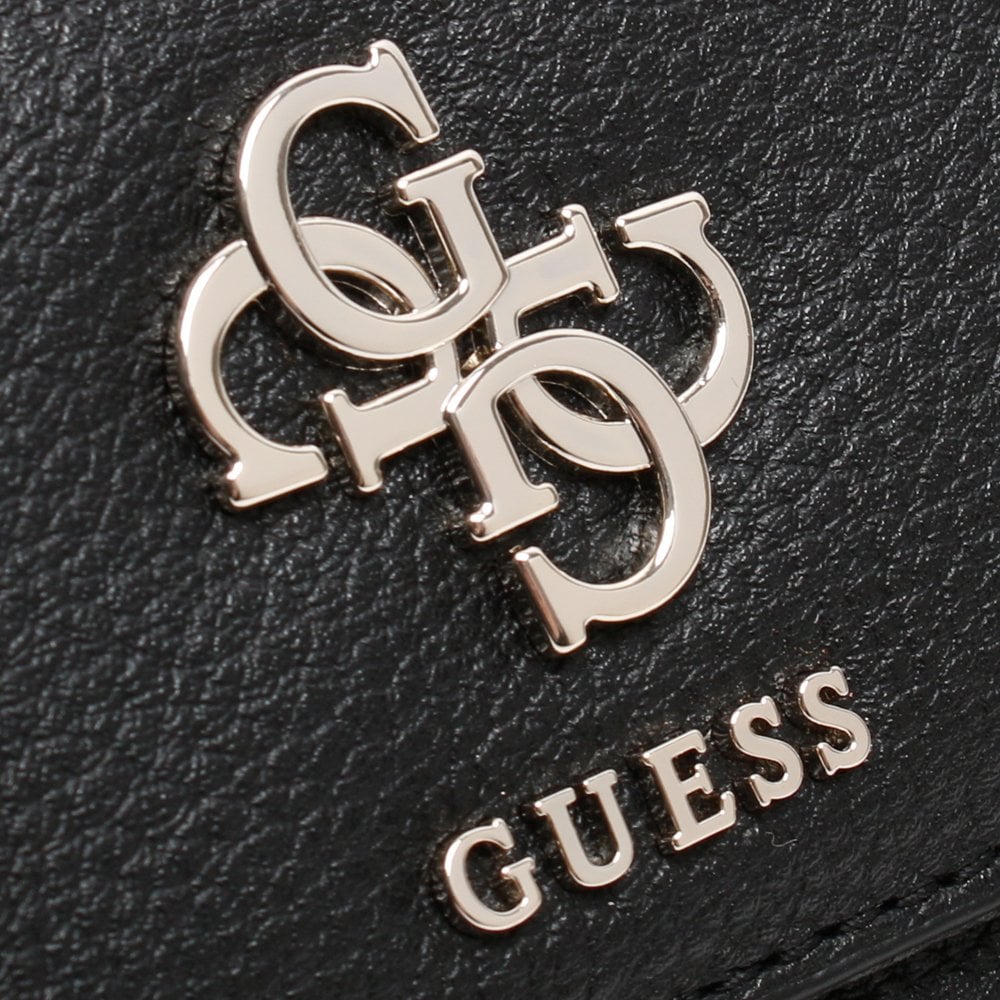 Digital Black Textured Large Purse