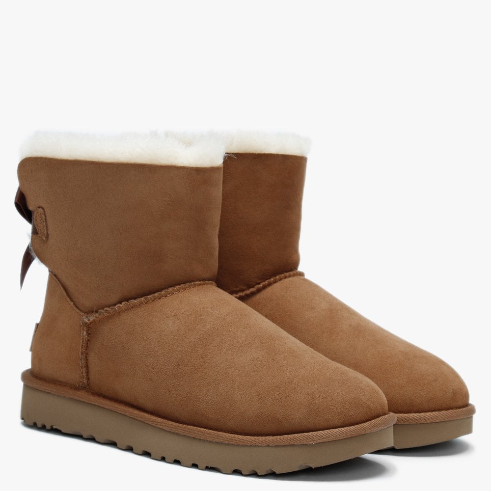 Mini Bailey Bow II Chestnut Twinface Boots