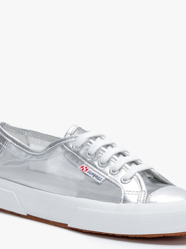 2750 Netw Silver Fabric & Mesh Trainers
