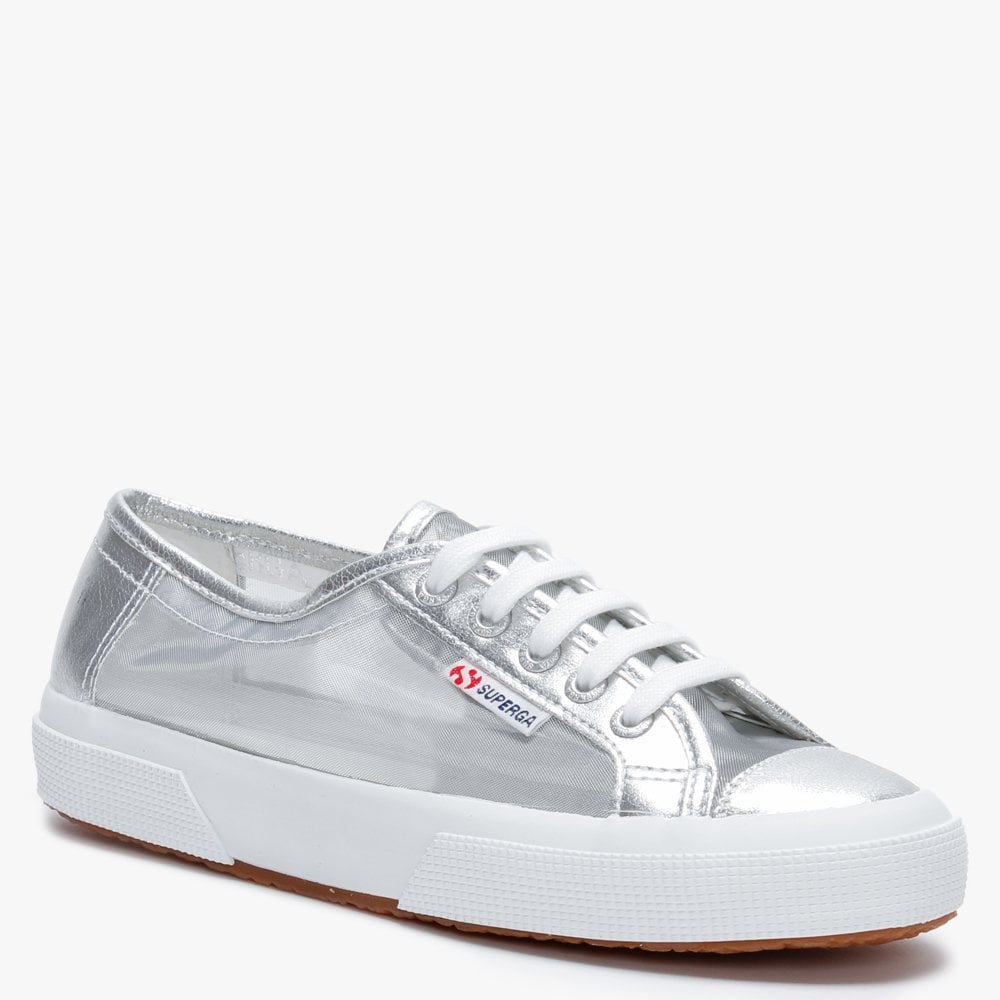 2750 Netw Silver Fabric & Mesh Trainers