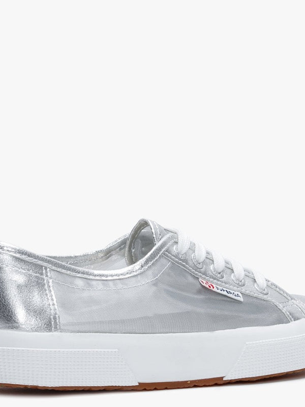 2750 Netw Silver Fabric & Mesh Trainers