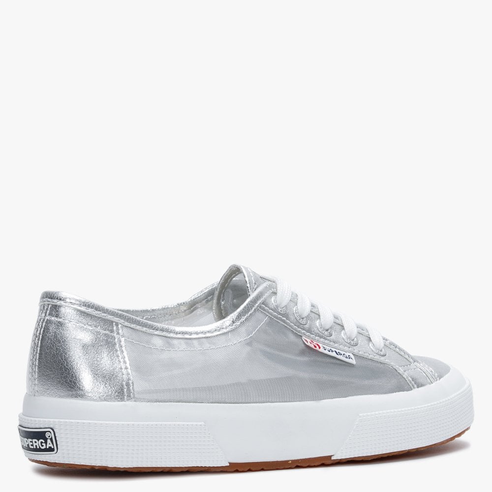 2750 Netw Silver Fabric & Mesh Trainers