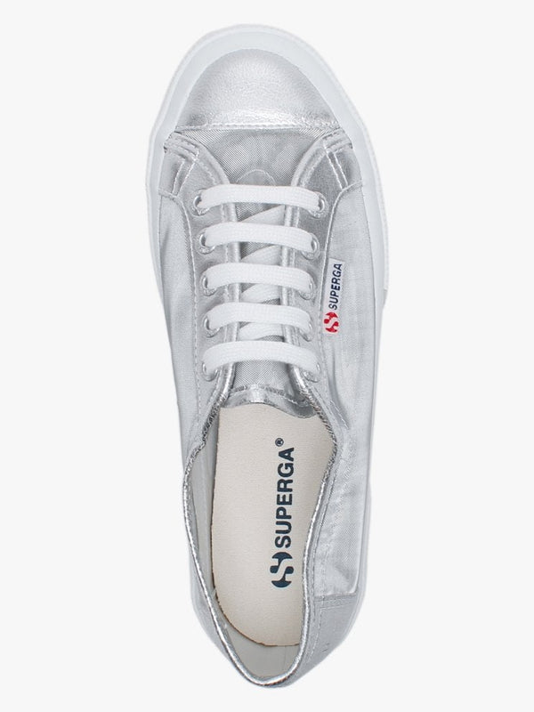 2750 Netw Silver Fabric & Mesh Trainers