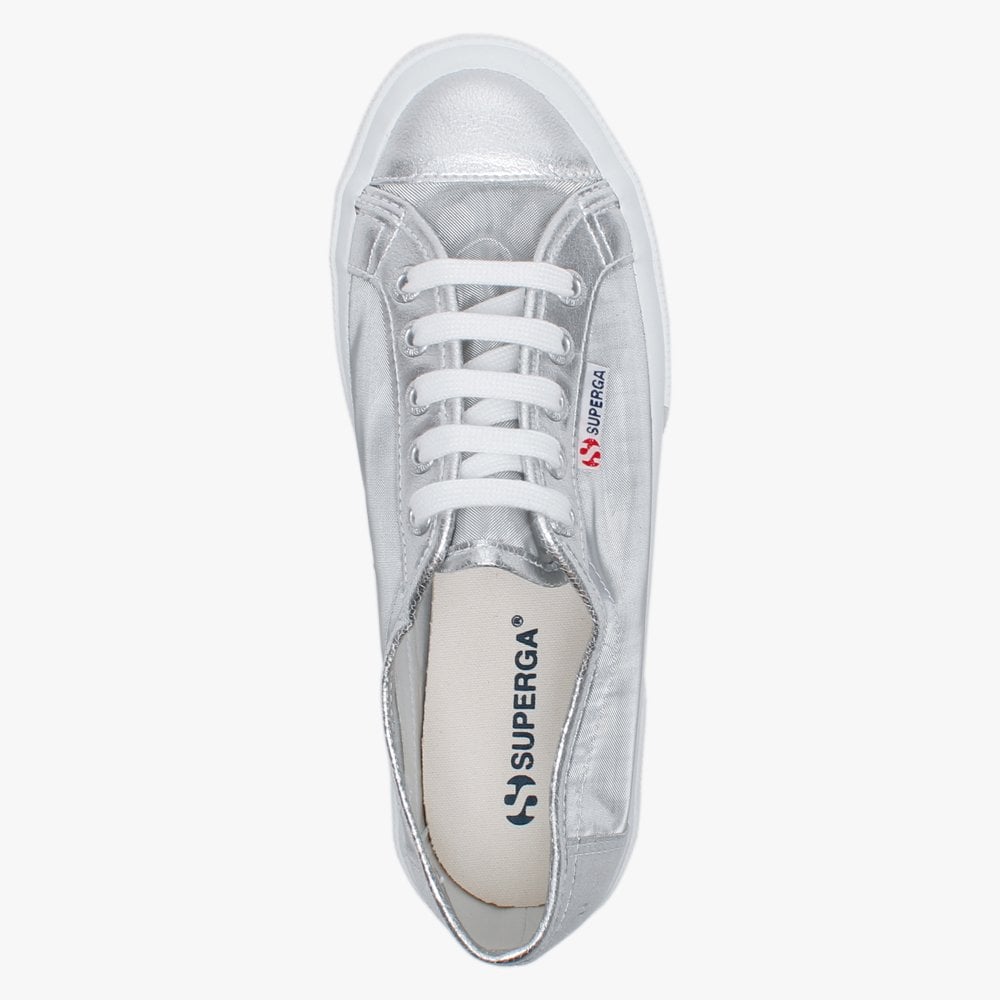 2750 Netw Silver Fabric & Mesh Trainers
