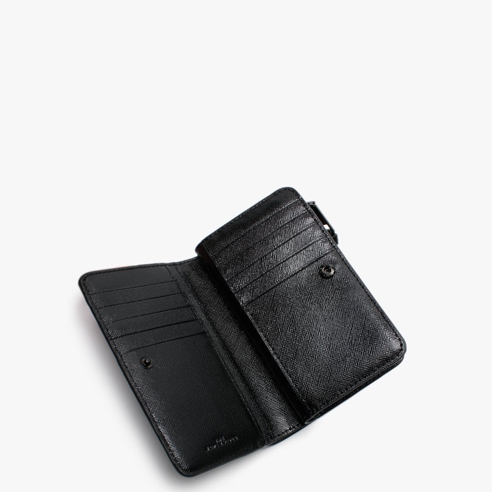 Snapshot DTM Black Leather Compact Wallet