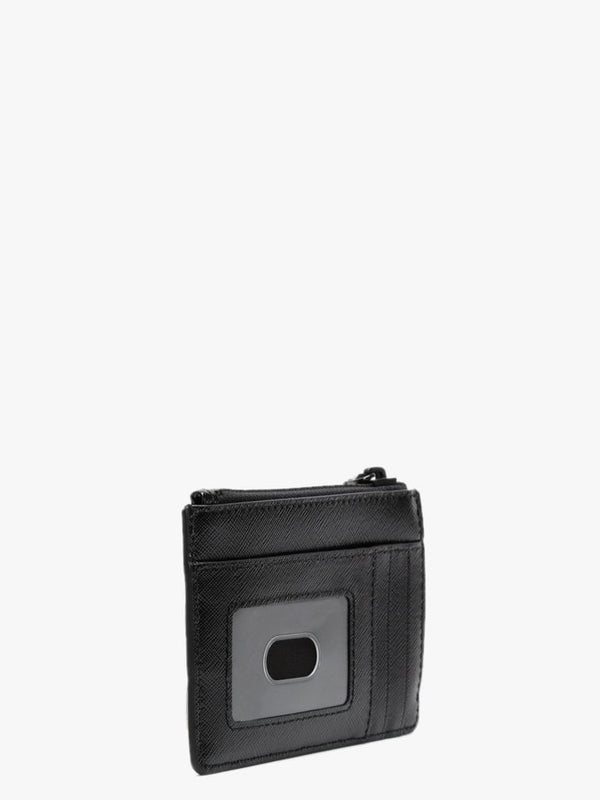 Snapshot DTM Black Leather Top Zip Wallet