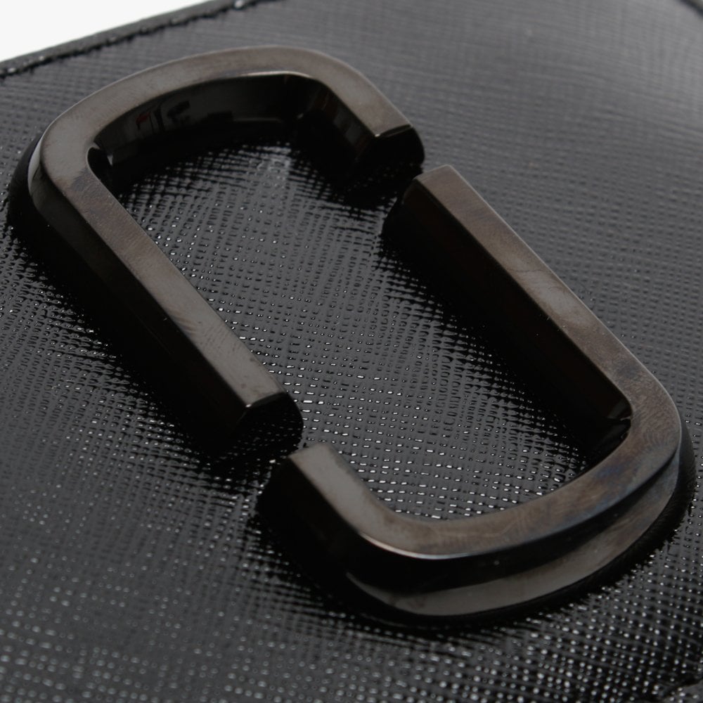 Snapshot DTM Black Leather Top Zip Wallet