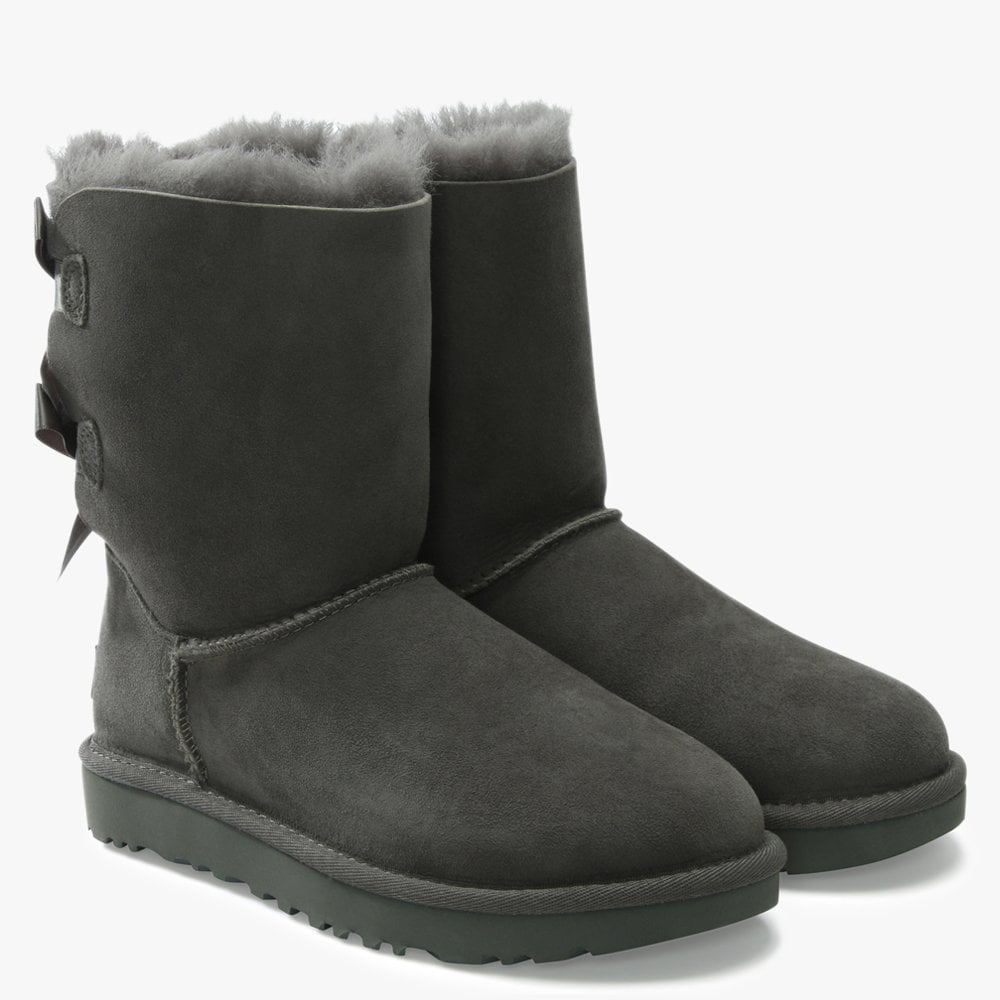 Bailey Bow II Grey Twinface Boots