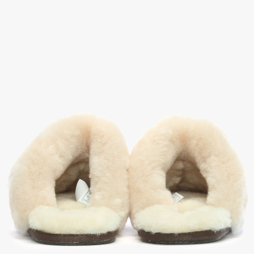Women's Scuffette Espresso Suede Shearling Slippers