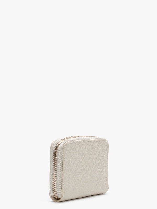 Divina Beige Pebbled Coin Purse