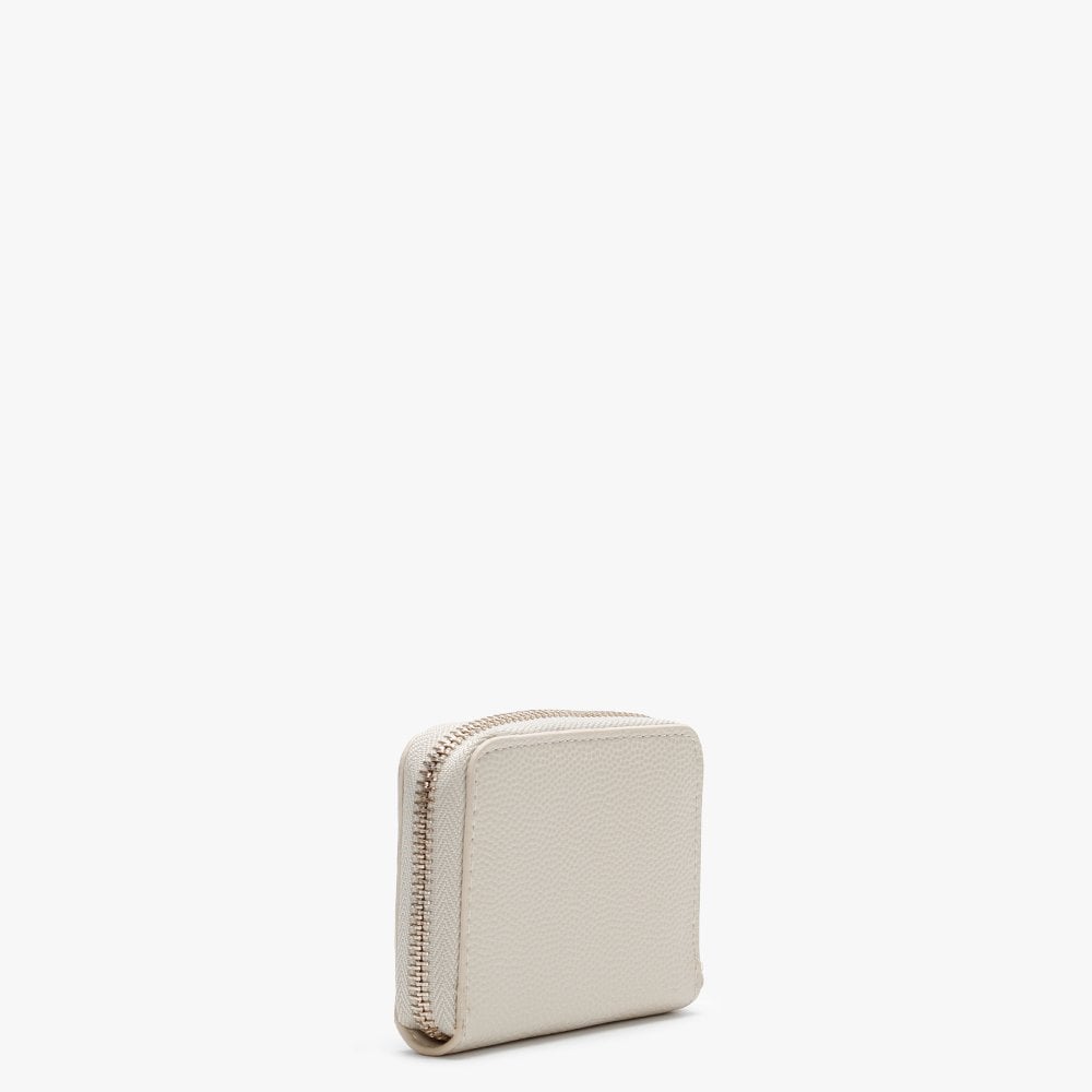 Divina Beige Pebbled Coin Purse
