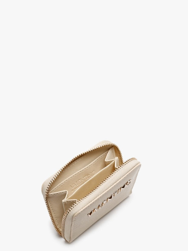 Divina Beige Pebbled Coin Purse