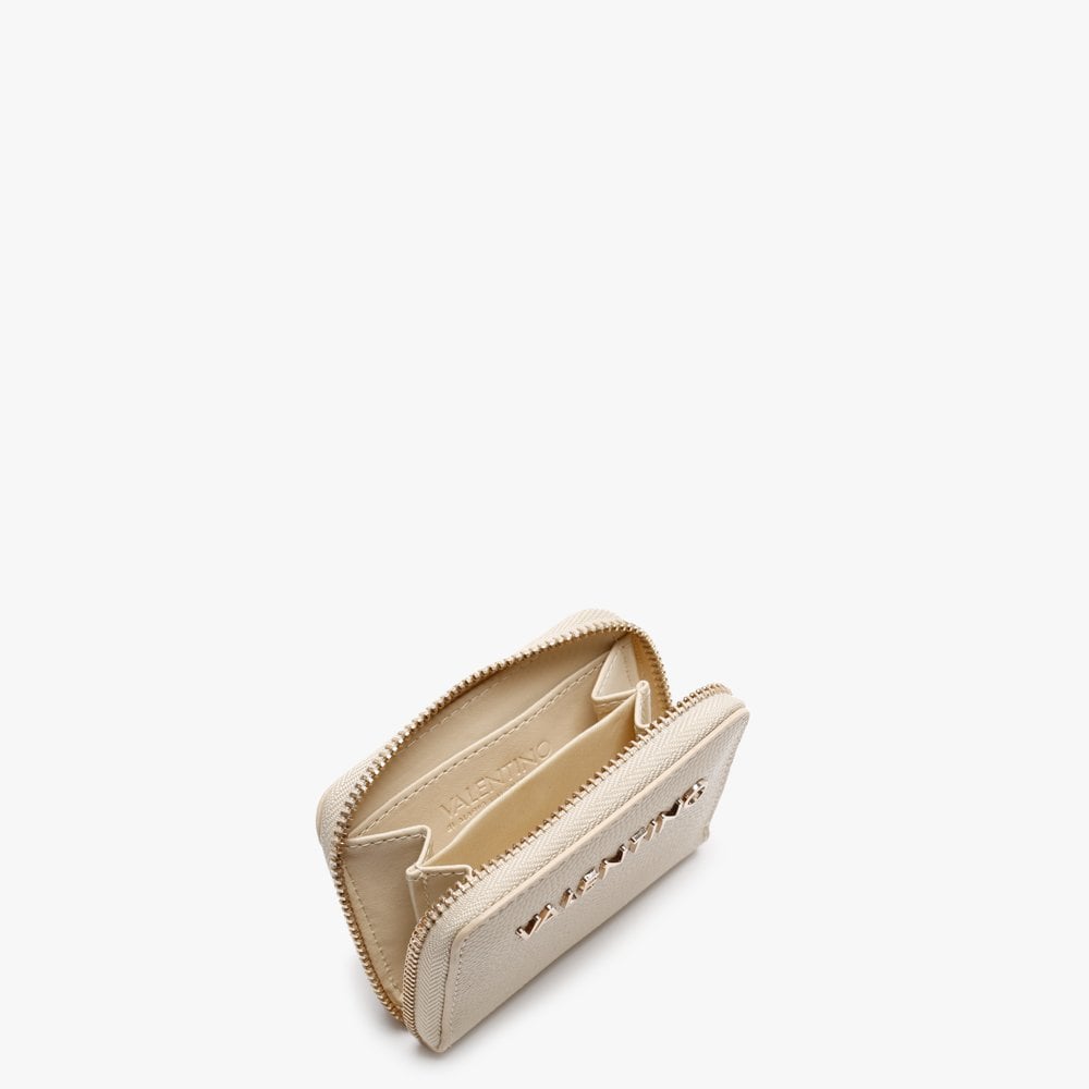 Divina Beige Pebbled Coin Purse