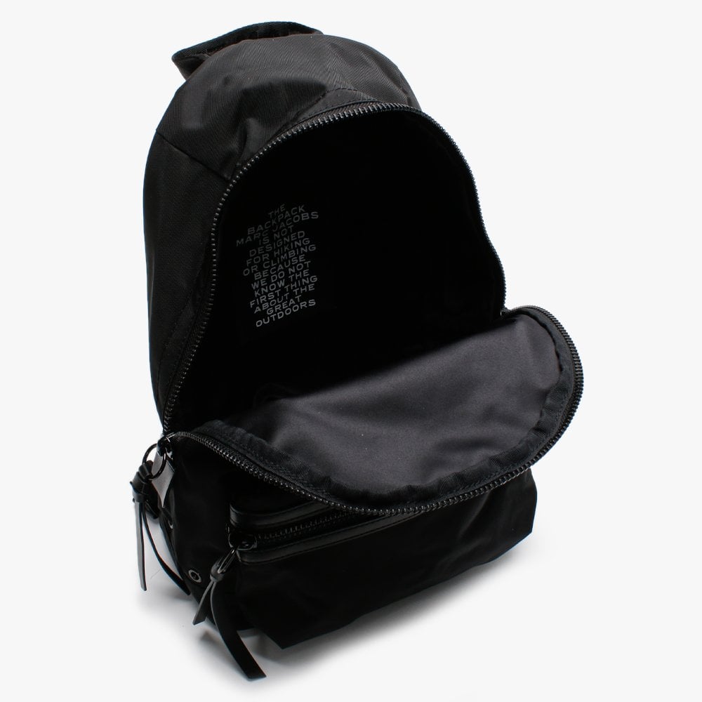 Medium DTM Black Nylon Backpack