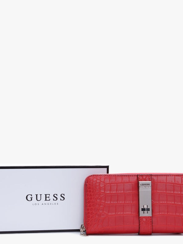 Asher Red Zip Around Wallet