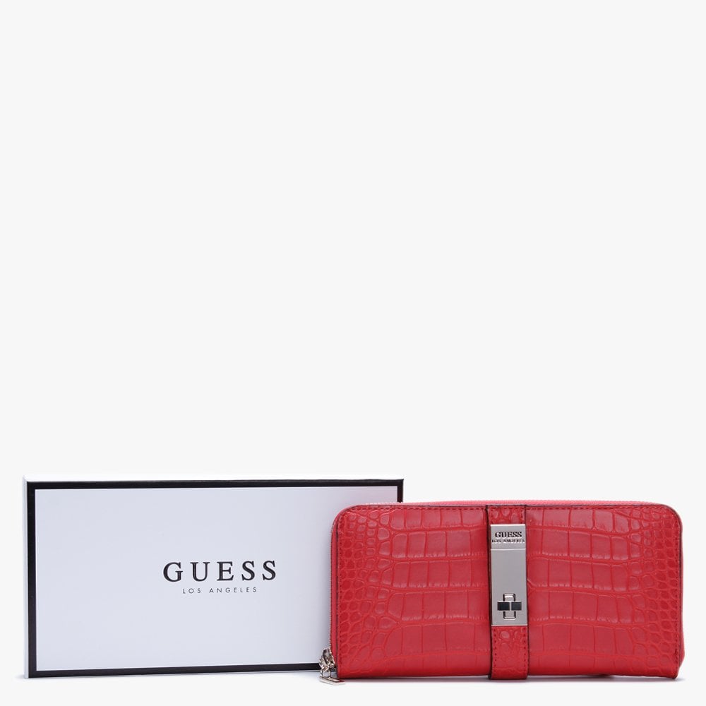 Asher Red Zip Around Wallet