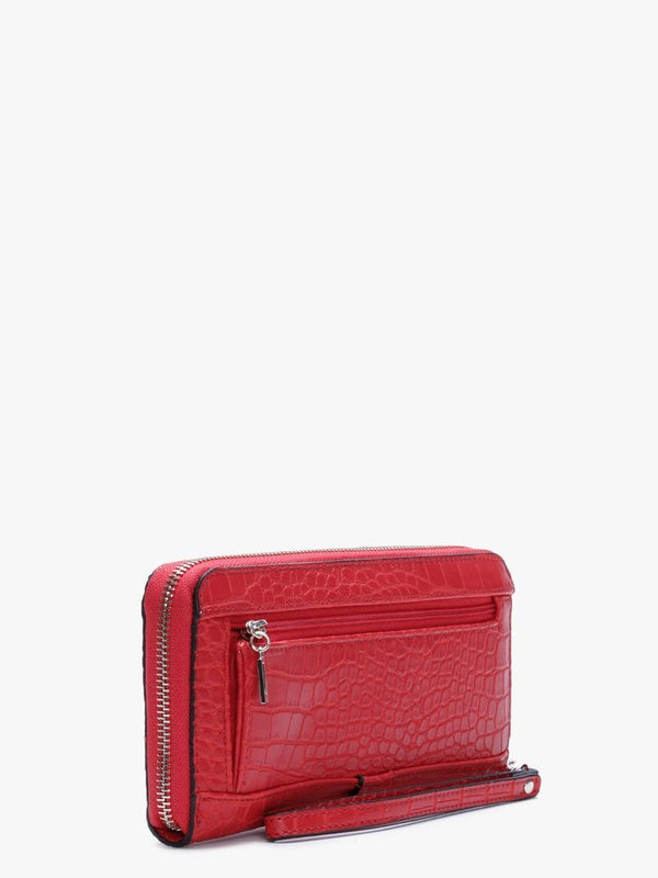 Asher Red Zip Around Wallet