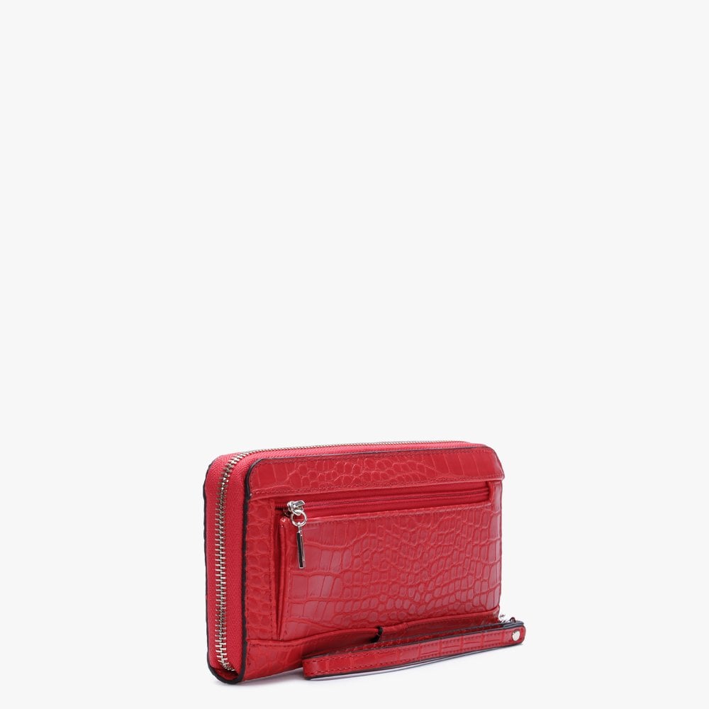 Asher Red Zip Around Wallet
