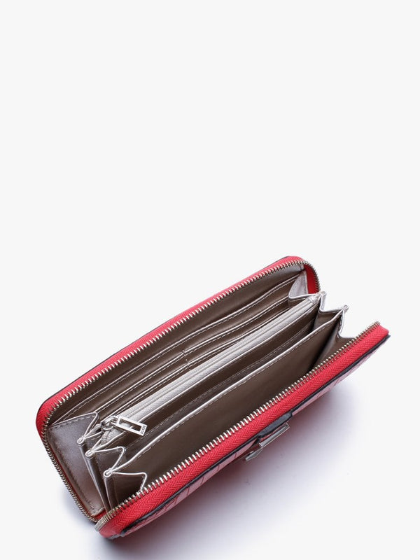 Asher Red Zip Around Wallet
