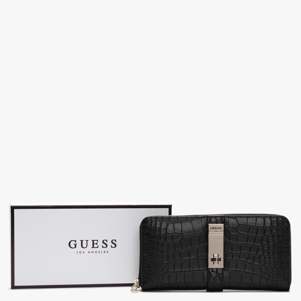 Asher Black Zip Around Wallet