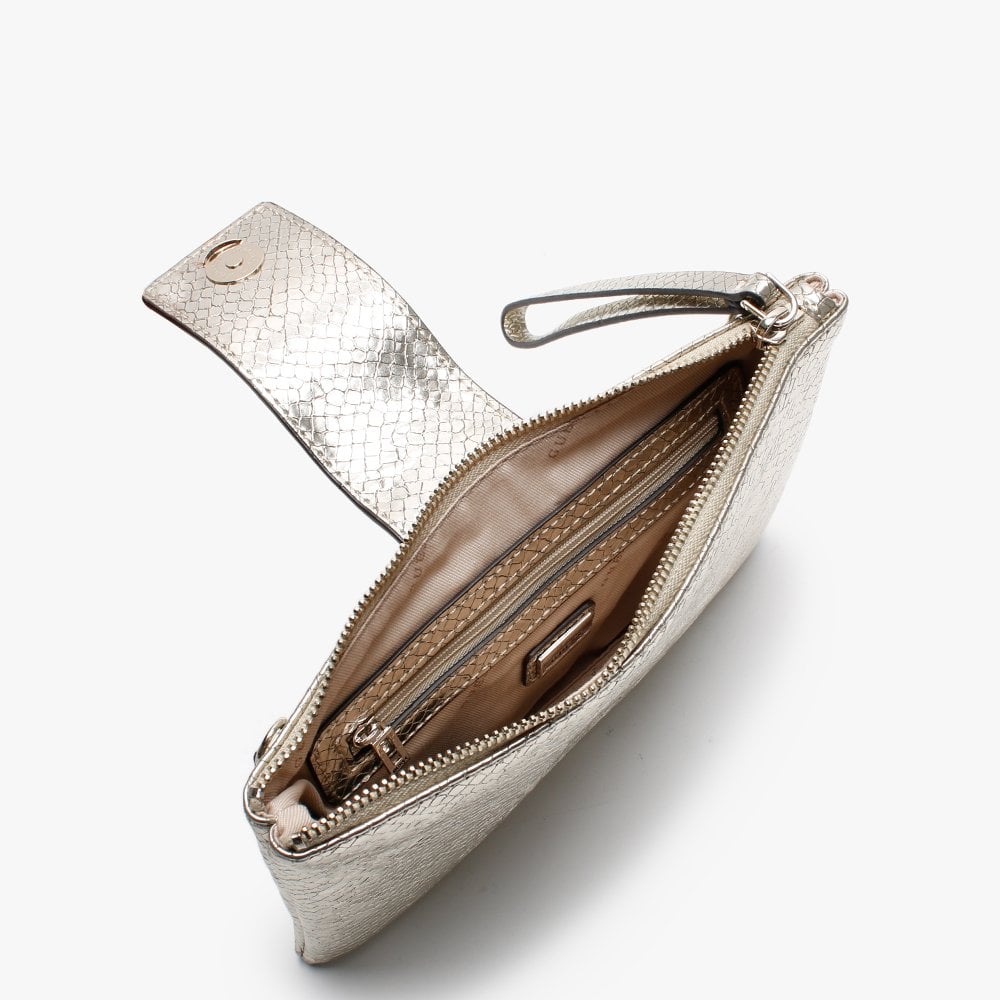 Night Twist Gold Reptile Cross-Body Bag