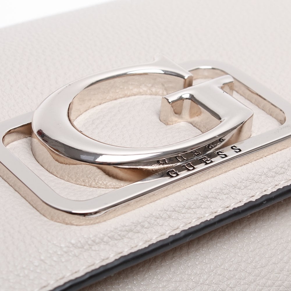 Annarita Taupe Textured Mini Cross Body Bag
