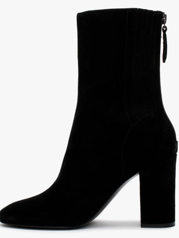 Jasmin Black Suede Ankle Boots