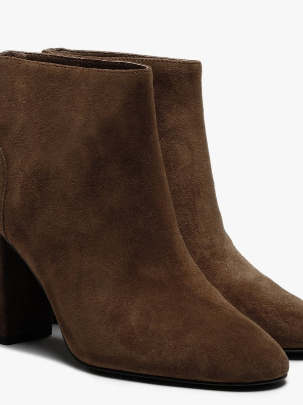 Joy Russet Suede Ankle Boots