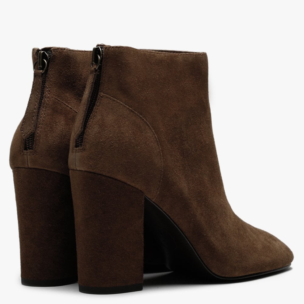 Joy Russet Suede Ankle Boots