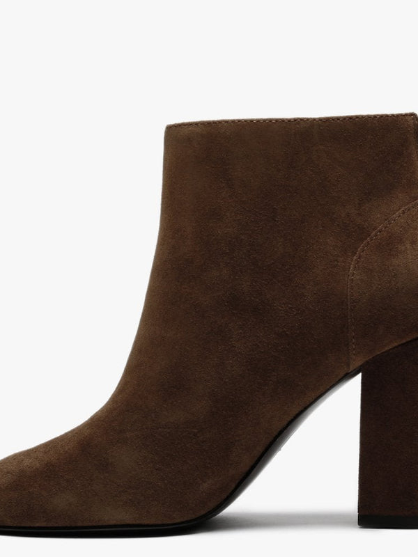Joy Russet Suede Ankle Boots